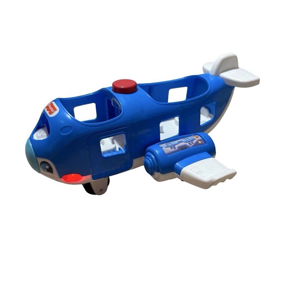Fisher Price Little People Travel Together Airplane Blue Jet Plane Only sounds